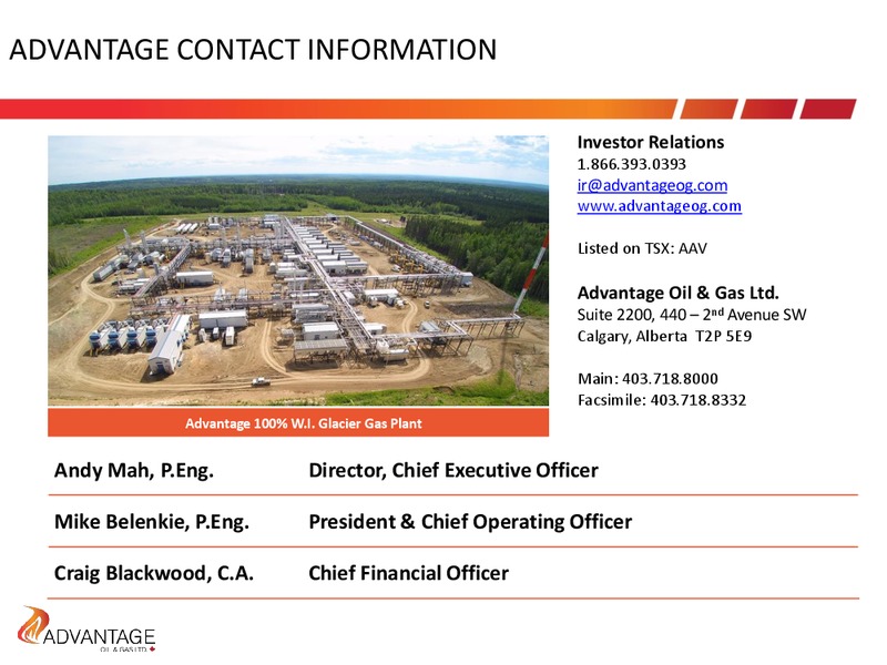 December 2019 Investor Presentation – Advantage Oil & Gas Ltd. – slide 25