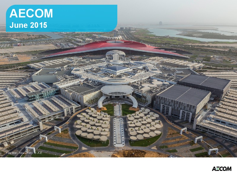 June 2015 Investor Presentation – Aecom – slide 1