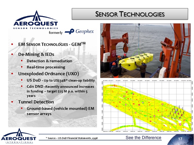 April 2011 Investor Presentation – Aeroquest International – slide 16