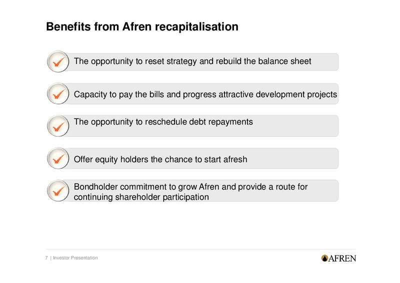 Shareholder Presentation – Afren Plc – slide 6