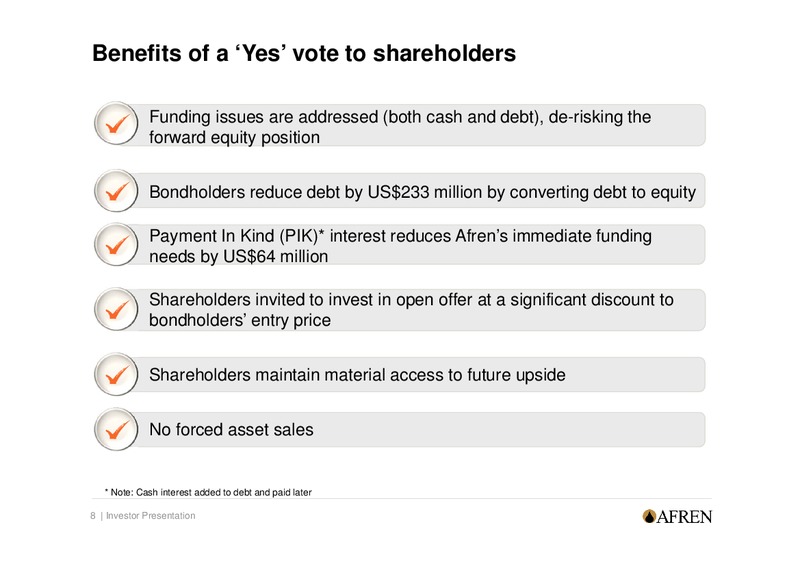 Shareholder Presentation – Afren Plc – slide 7