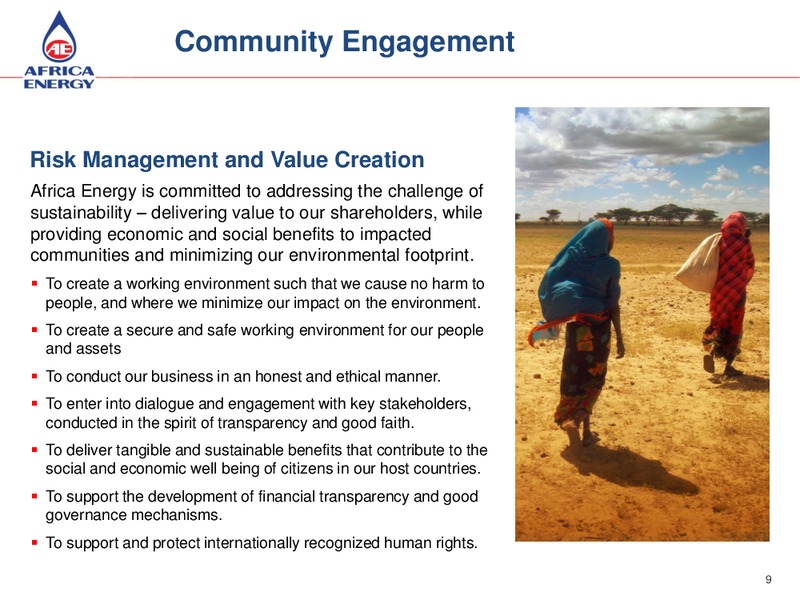 May 2015 Annual General Meeting – Africa Energy – slide 9