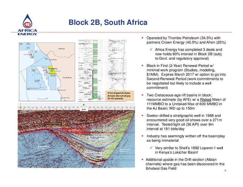 December 2015 Corporate Presentation – Africa Energy – slide 9