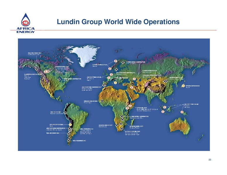 December 2015 Corporate Presentation – Africa Energy – slide 22