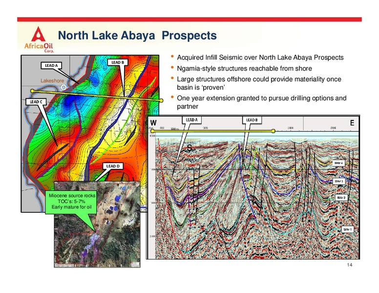 March 2017 Stockholm Moving Forward to Development – Africa Oil Corp. – slide 14