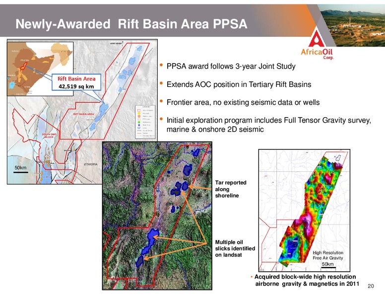JUNE 2013 INVESTOR PRESENTATION – Africa Oil Corp. – slide 20