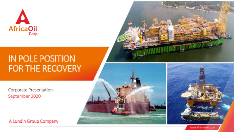 September 2020 Corporate Presentation – Africa Oil Corp. – slide 1