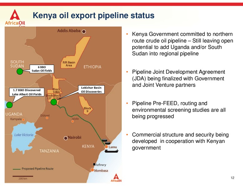 September 2017 Corporate Presentation – Africa Oil Corp. – slide 12