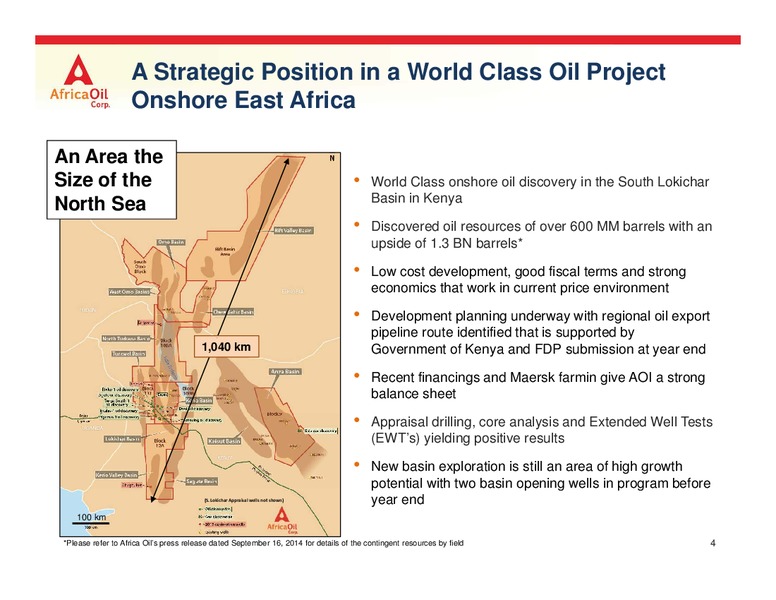 November 2015 Investor Presentation – Africa Oil Corp. – slide 4