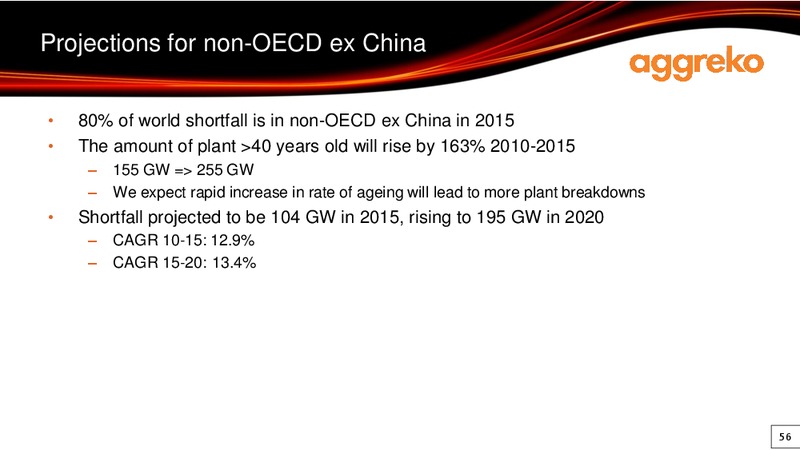 2012 EARNINGS CALL – Aggreko Plc – slide 56