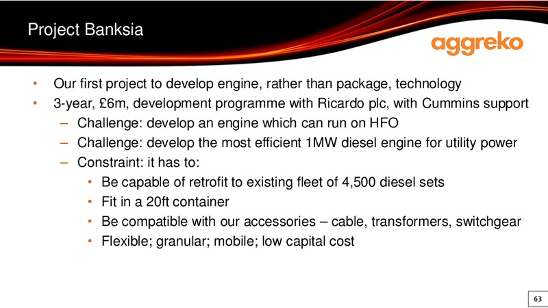 2012 EARNINGS CALL – Aggreko Plc – slide 63