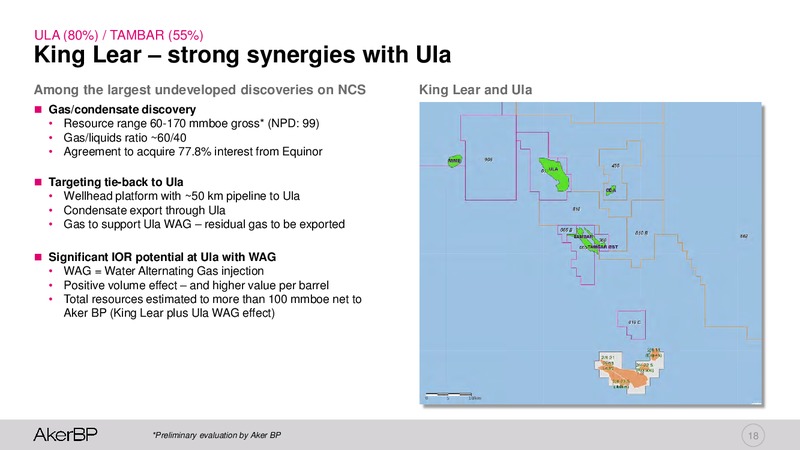 3Q 2018 Earnings Presentation – Aker BP – slide 17