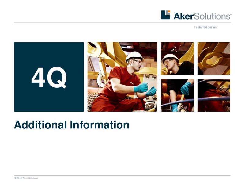 Q4 2014 Earnings Call – Aker Solutions – slide 19