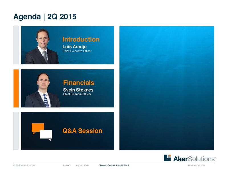 Q2 2015 Earnings Call – Aker Solutions – slide 7