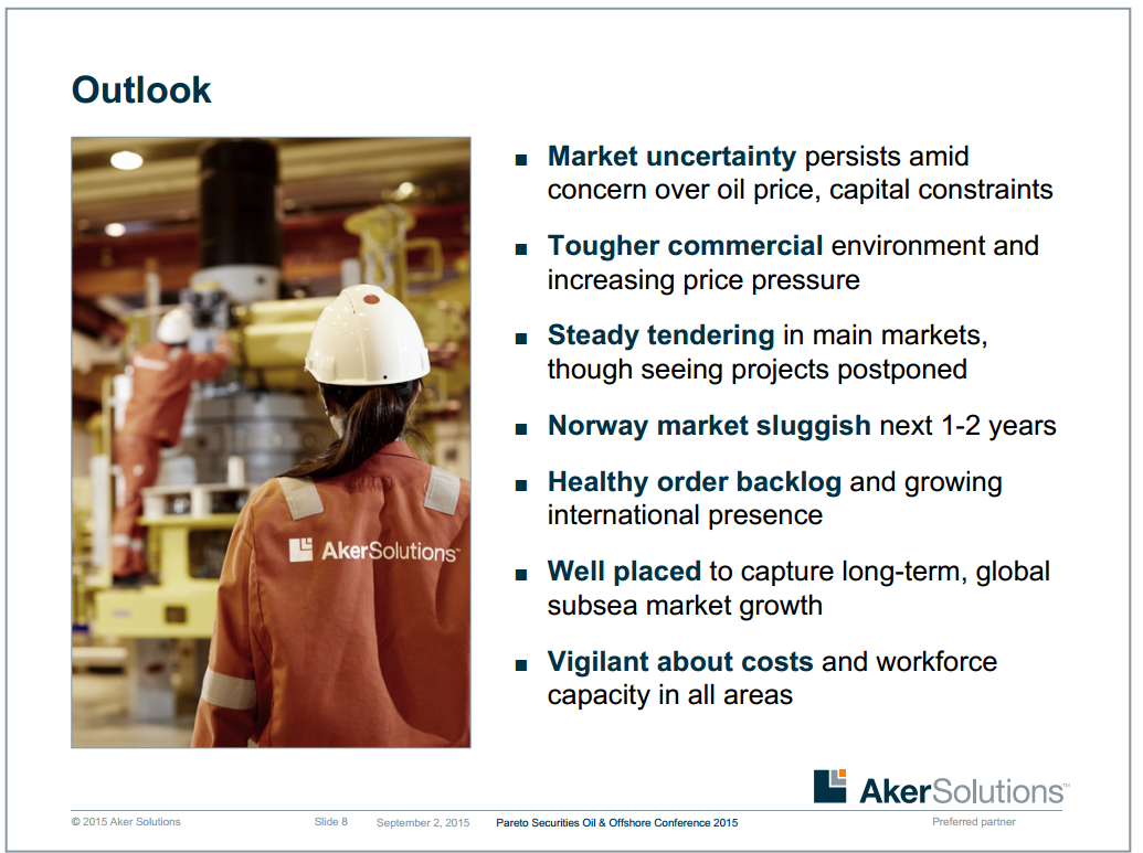 Pareto Offshore Conference – Aker Solutions – slide 8