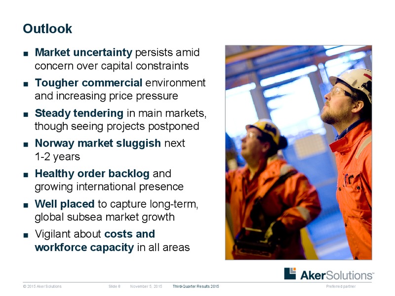3Q 2015 Earnings Review – Aker Solutions – slide 7