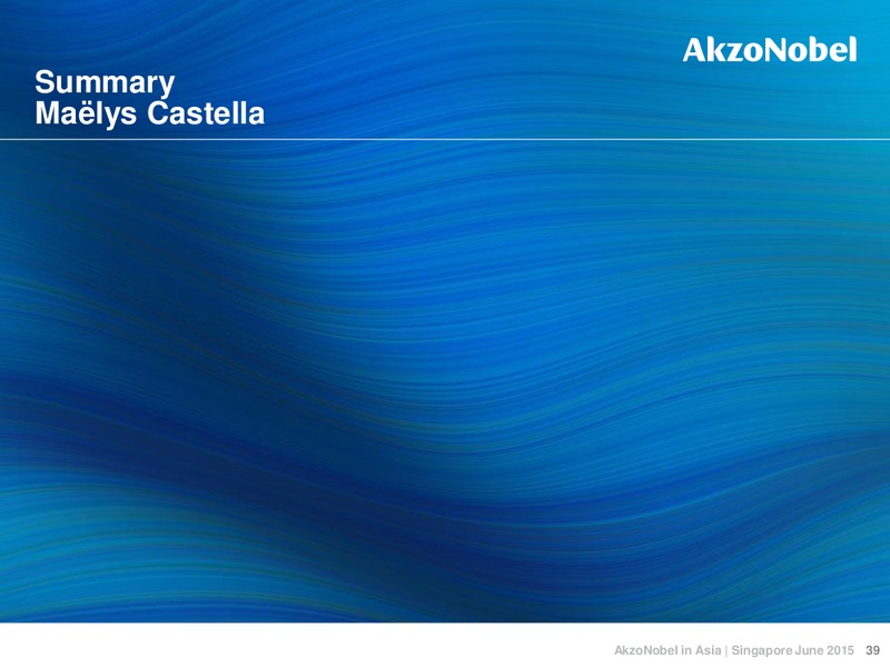 June 2015 Investor Presentation – Akzo Nobel – slide 39