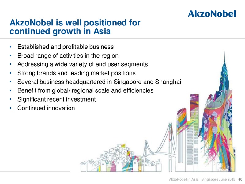 June 2015 Investor Presentation – Akzo Nobel – slide 40