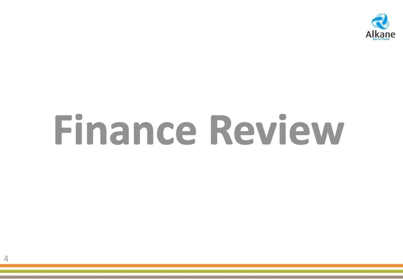 2014 PRELIMINARY RESULTS – Alkane Energy Plc – slide 4