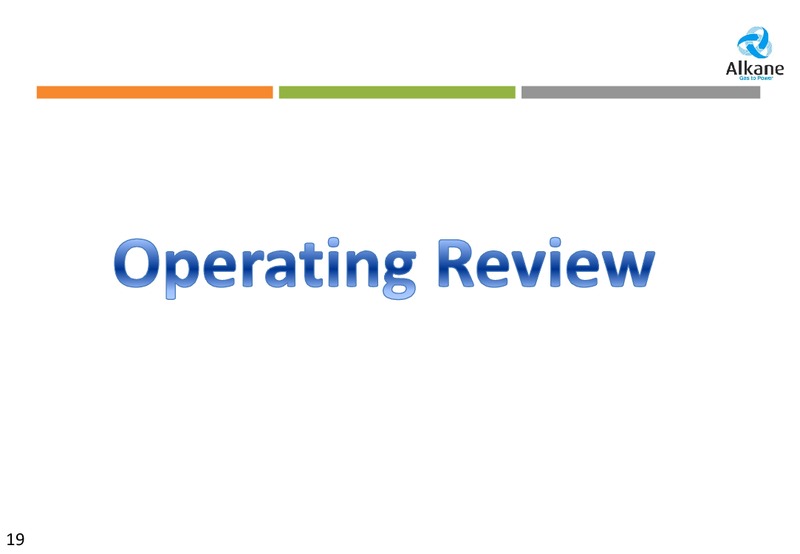 JUNE 2013 INVESTOR PRESENTATION – Alkane Energy Plc – slide 19