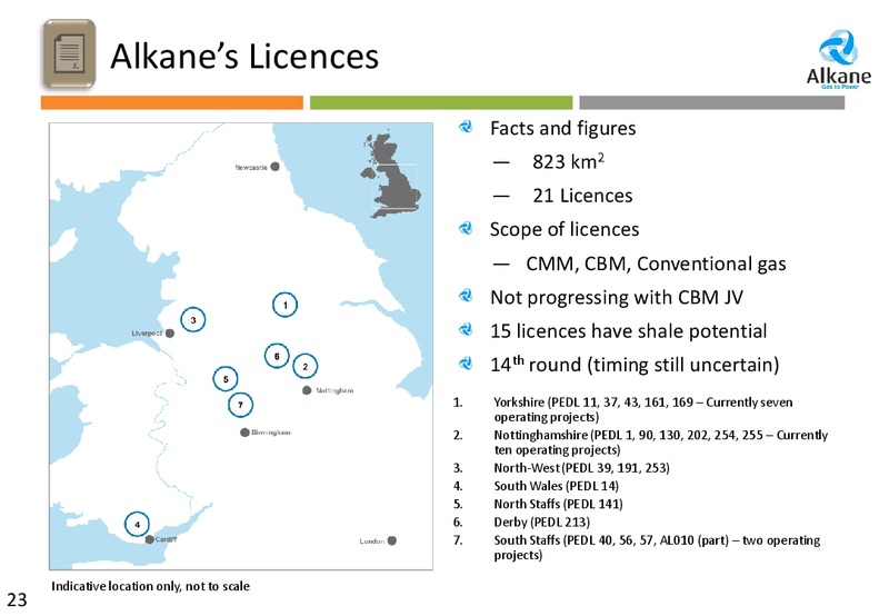 JUNE 2013 INVESTOR PRESENTATION – Alkane Energy Plc – slide 23