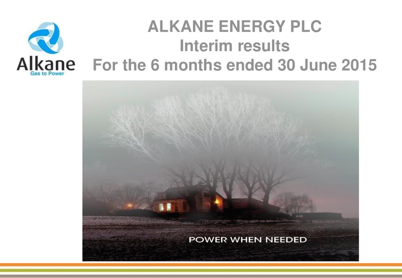 September 2015 Investor Presentation – Alkane Energy Plc – slide 24