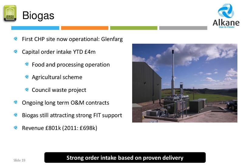 H1 2012 EARNINGS CALL – Alkane Energy Plc – slide 19