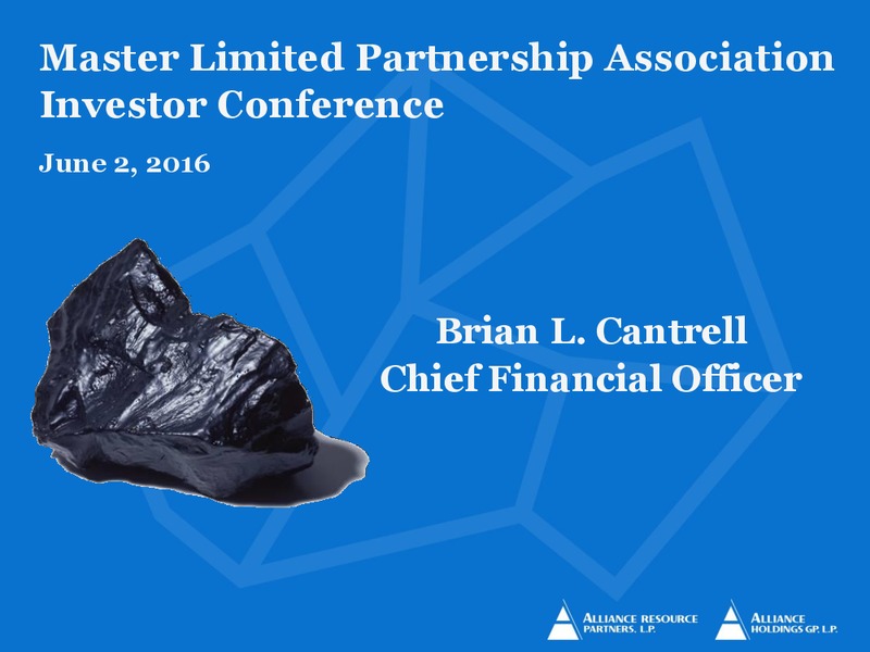 June 2016 MLPA Conference Presentation – Alliance Resource Partners Lp – slide 1