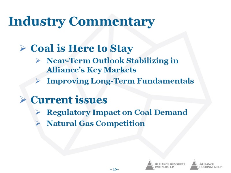 June 2016 MLPA Conference Presentation – Alliance Resource Partners Lp – slide 9