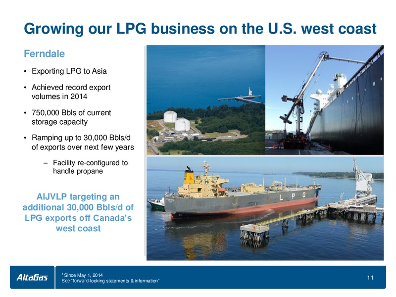 May 2015 Investor Presentation – Altagas Limited – slide 11