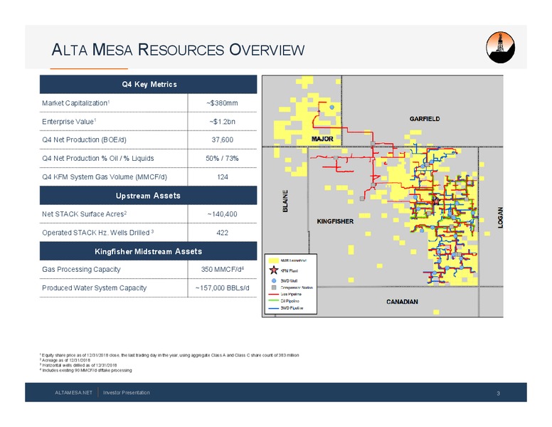 4Q 2018 Earnings Presentation – Alta Mesa Resources, Inc – slide 2