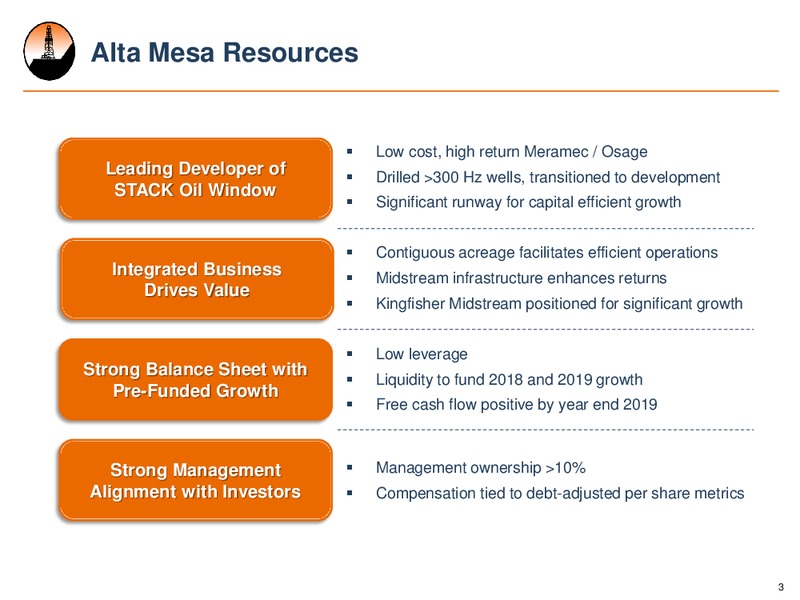 June 2018 Corporate Presentation – Alta Mesa Resources, Inc – slide 2