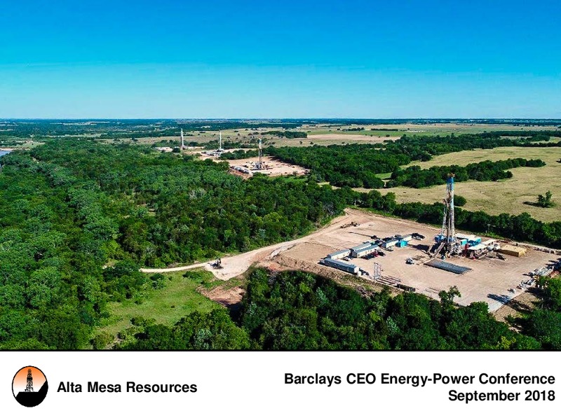 Barclays CEO Energy Power Conference – Alta Mesa Resources, Inc – slide 1