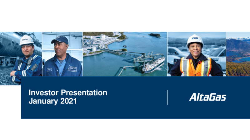 Investor Presentation January 2021 – Altagas Limited – slide 1