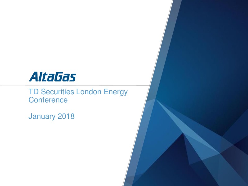 January 2018 Investor Presentation – Altagas Limited – slide 1