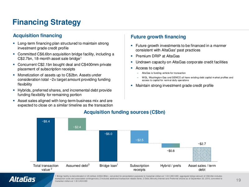 January 2018 Investor Presentation – Altagas Limited – slide 18