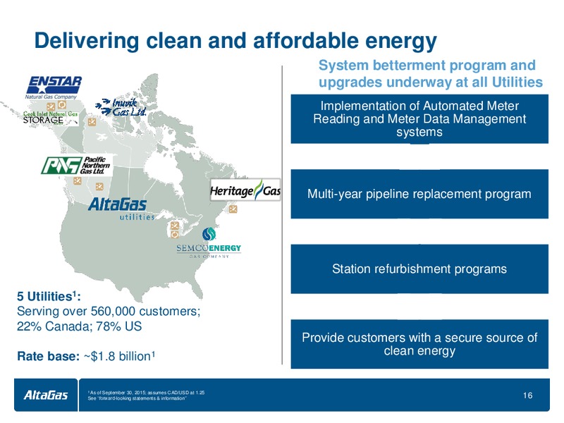BMO Capital Markets 13th Annual Infrastructure – Altagas Limited – slide 16