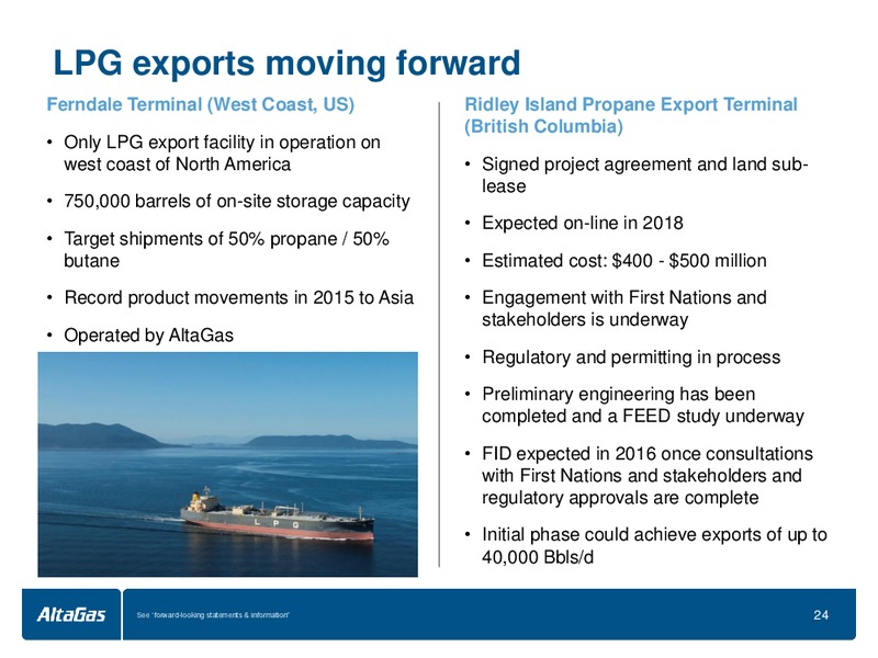 BMO Capital Markets 13th Annual Infrastructure – Altagas Limited – slide 24