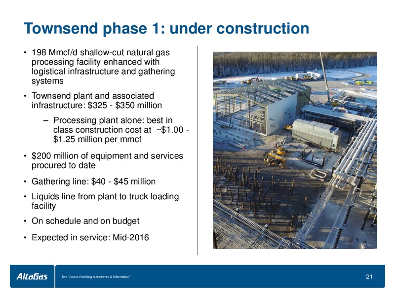 TD Securities London Energy Conference – Altagas Limited – slide 21