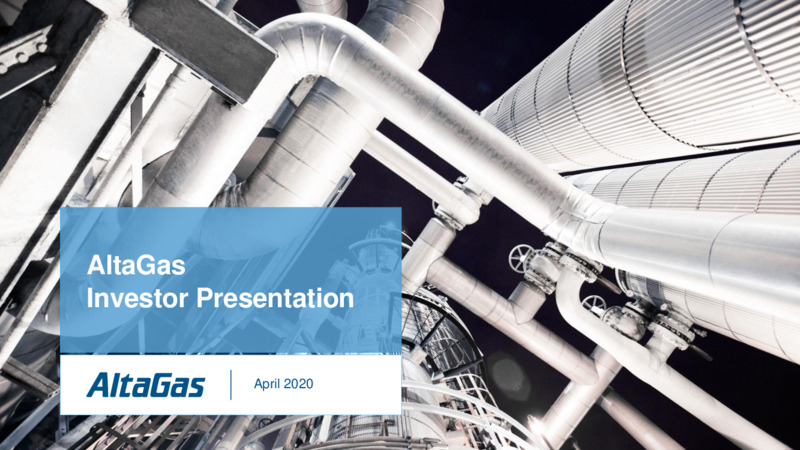 April 2020 Investor Presentation – Altagas Limited – slide 1
