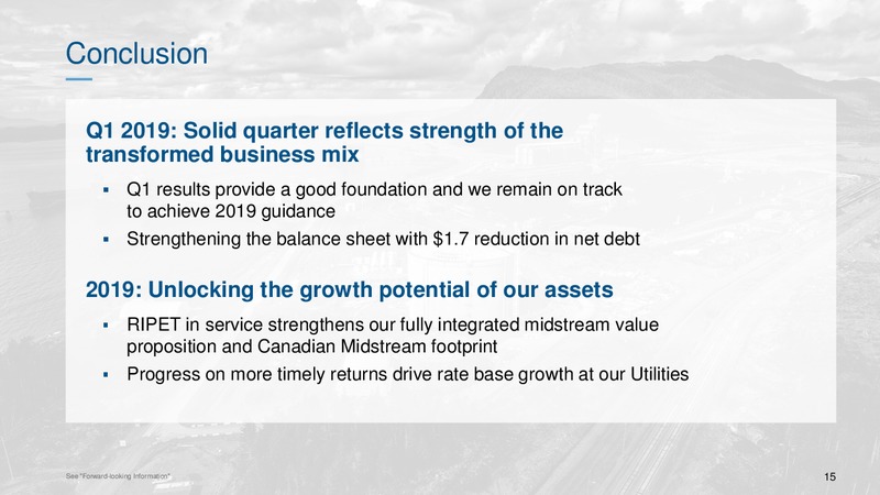 1Q 2019 Earnings Presentation – Altagas Limited – slide 14