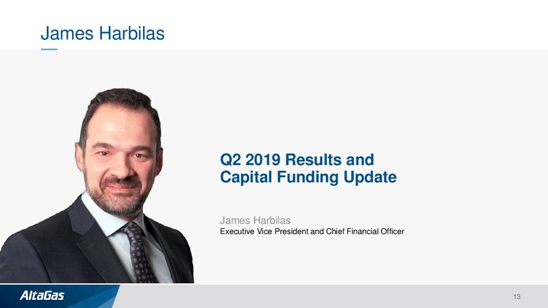 2Q 2019 Earnings Presentation – Altagas Limited – slide 12