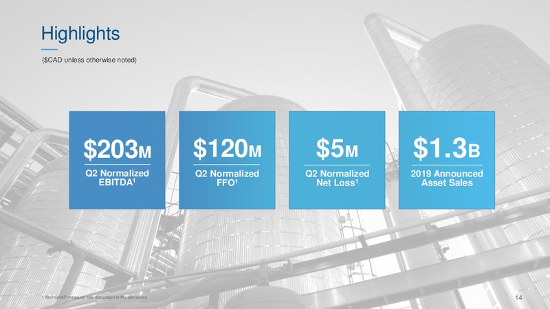 2Q 2019 Earnings Presentation – Altagas Limited – slide 13
