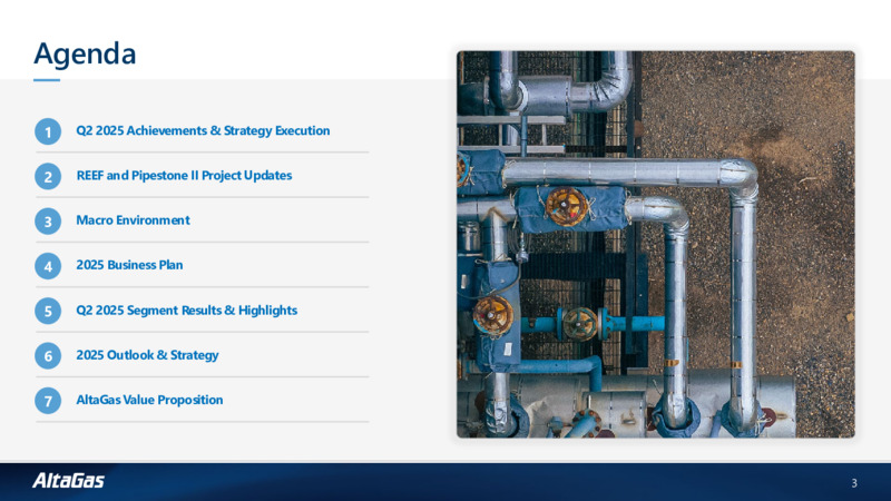 2Q 2025 Financial Results and Corporate Update – Altagas Limited – slide 2