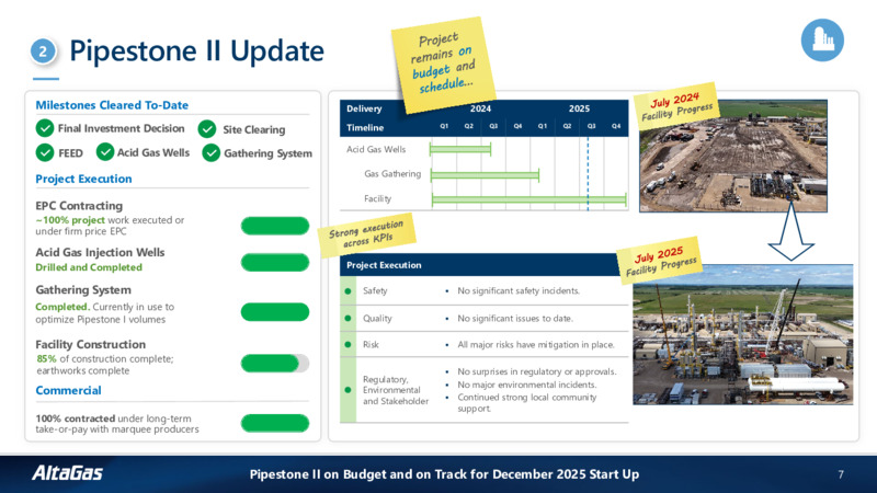 2Q 2025 Financial Results and Corporate Update – Altagas Limited – slide 6