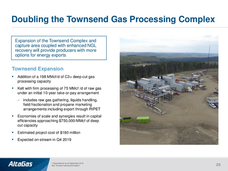 September 2018 Investor Presentation – Altagas Limited – slide 26