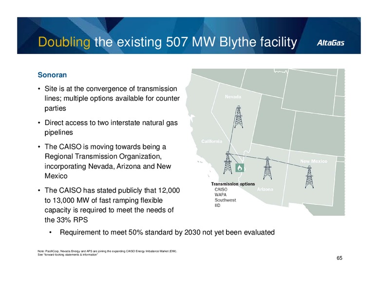Investor Day – Altagas Limited – slide 65