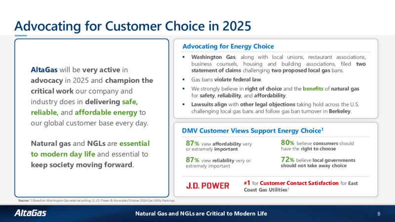 2025 Financial Guidance and Outlook – Altagas Limited – slide 7