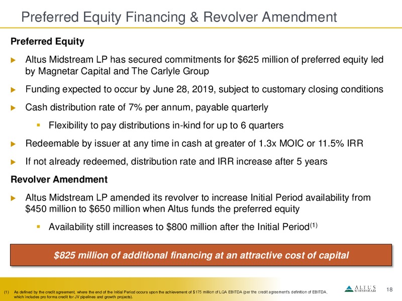 May 2019 Investor Presentation – Altus Midstream Co. – slide 17