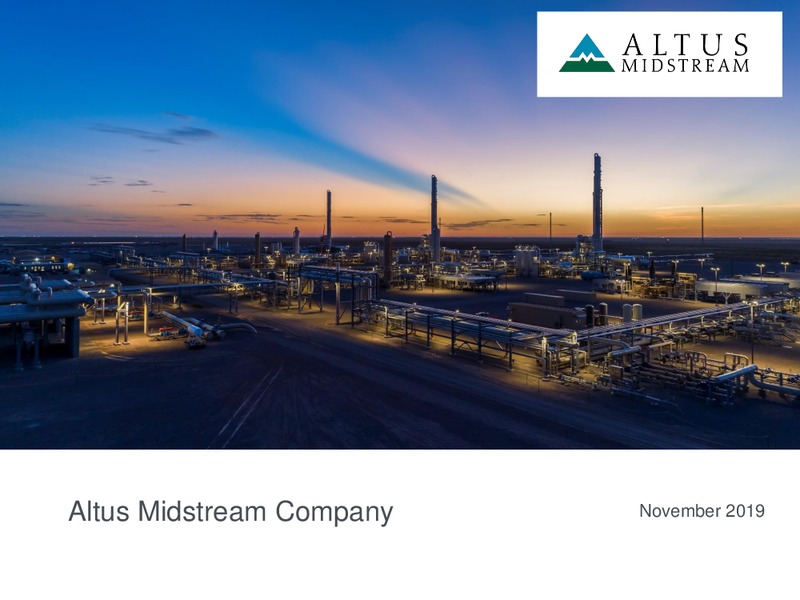 November 2019 Investor Presentation – Altus Midstream Co. – slide 1
